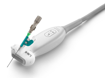 Click to Enlarge Sonosite L19-5 transducer and Civco AccuSITE™ out-of-plane needle guide